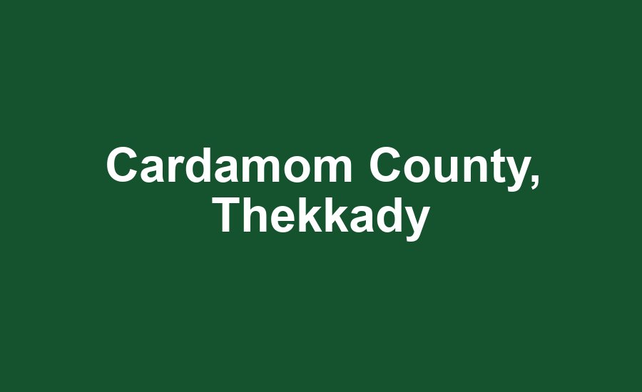 Cardamom County, Thekkady