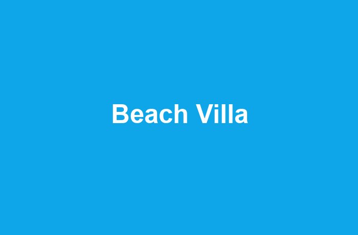 Beach Villa